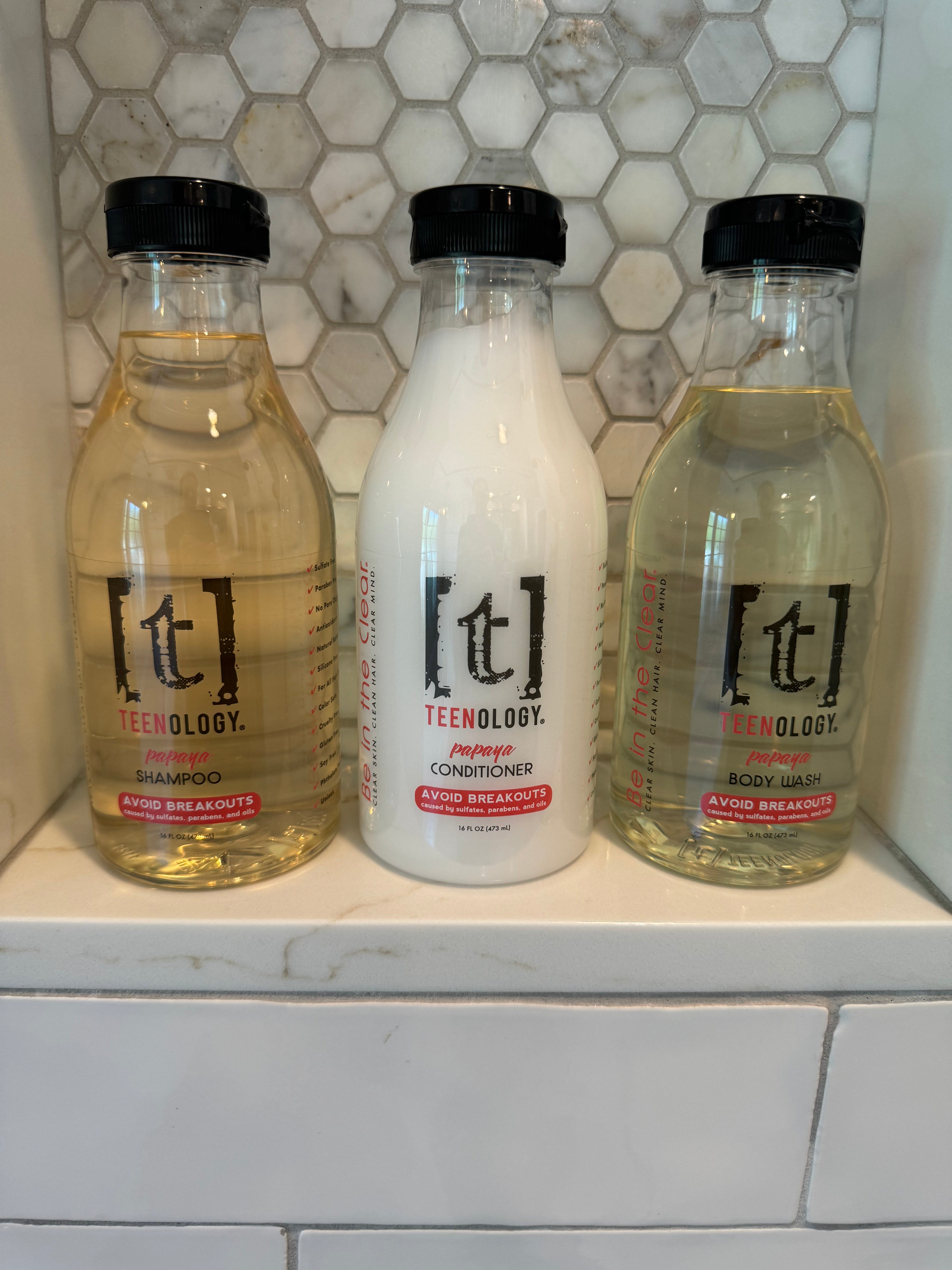 Acne Clear Start Kit | Shampoo + Conditioner + Body Wash + 3 Free Gifts