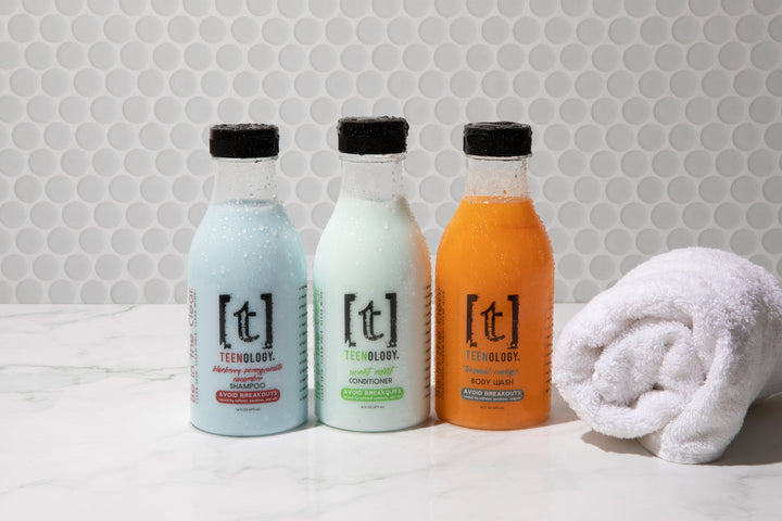 Teen Acne Clear Start Kit | Shampoo + Conditioner + Body Wash - Save 15%