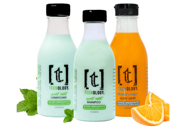 Teen Acne Clear Start Kit | Shampoo + Conditioner + Body Wash - Save 15%