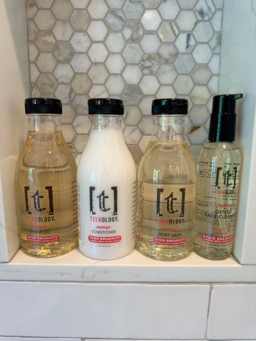 Teen Acne Deluxe Clear Start Kit | Shampoo + Conditioner + Body Wash + Face Cleanser - Save 20%