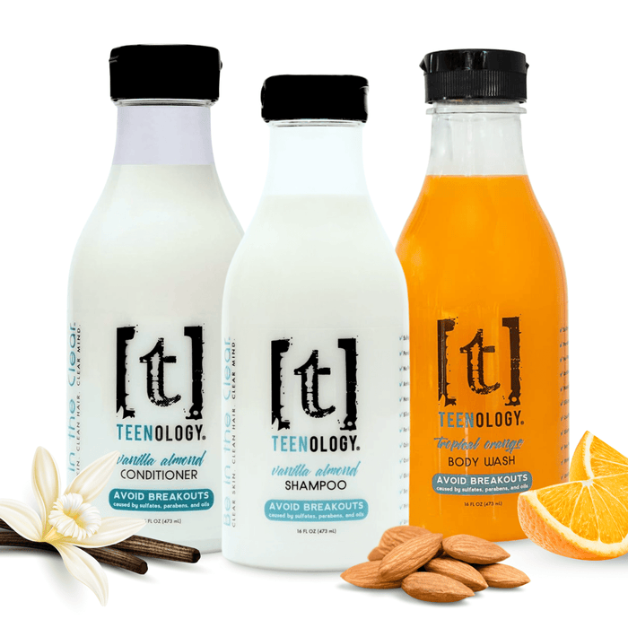 Teen Acne Clear Start Kit | Shampoo + Conditioner + Body Wash - Save 15%