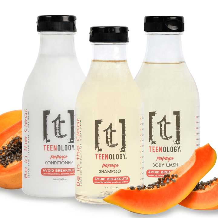 Teen Acne Clear Start Kit | Shampoo + Conditioner + Body Wash - Save 15%