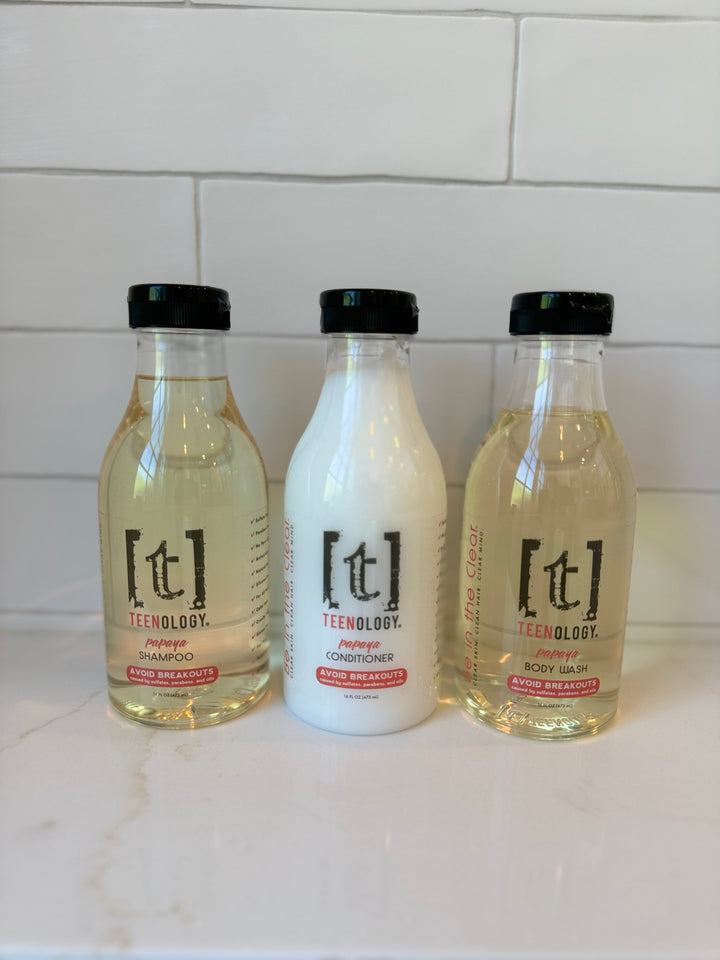 Teen Acne Clear Start Kit | Shampoo + Conditioner + Body Wash - Save 15%
