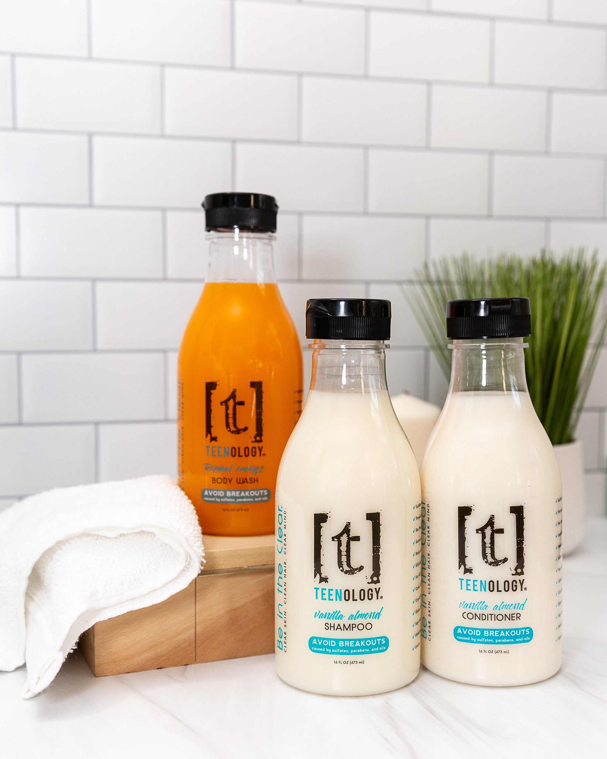 Acne Clear Start Kit | Shampoo + Conditioner + Body Wash + 3 Free Gifts