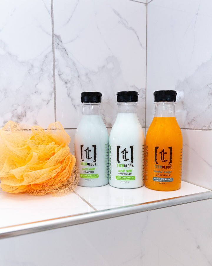 Teen Acne Clear Start Kit | Shampoo + Conditioner + Body Wash - Save 15%